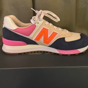 New Balance 574 Navy/Pink